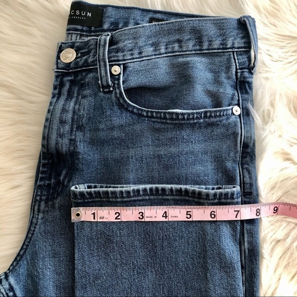 PacSun Distressed Slim Fit Blow Out Knee Jeans Medium Wash Size 32 x 32 - Picture 12 of 12